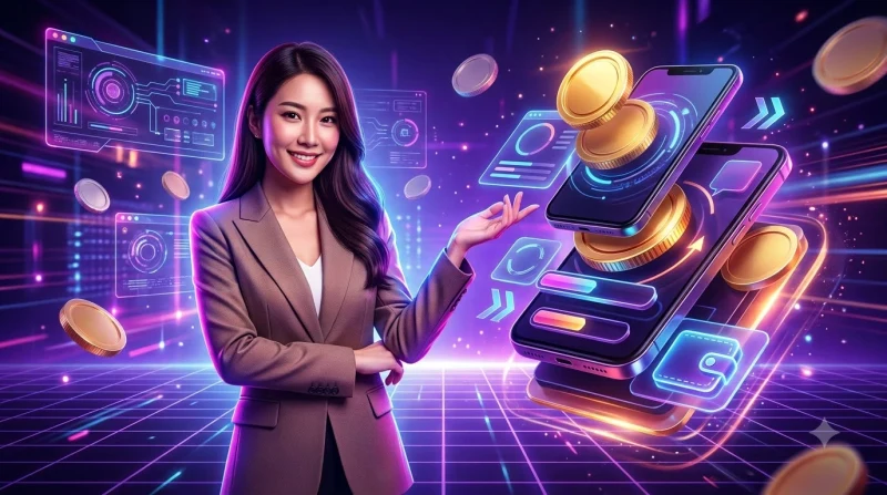Minh họa các bước rút tiền WW88 từ đăng nhập, chọn phương thức đến xác nhận giao dịch