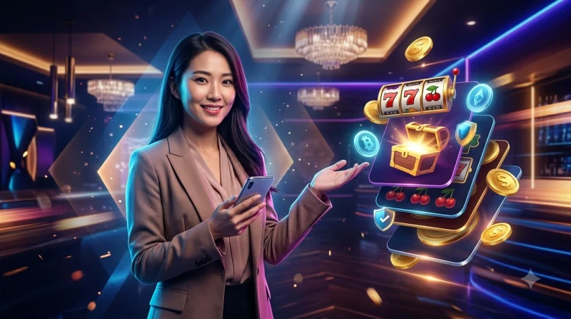 Minh họa quy trình mẹo chơi nổ hũ thông minh gồm quản lý vốn, đặt giới hạn thời gian và biết dừng đúng lúc