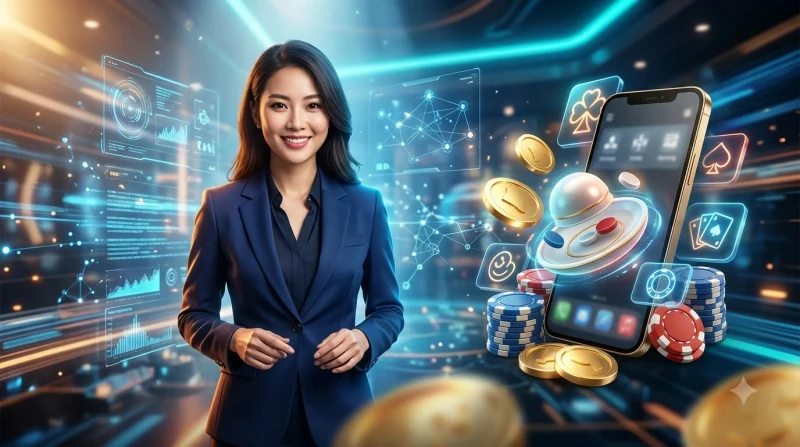 Minh họa trò xóc đĩa truyền thống được số hóa trên điện thoại và máy tính
